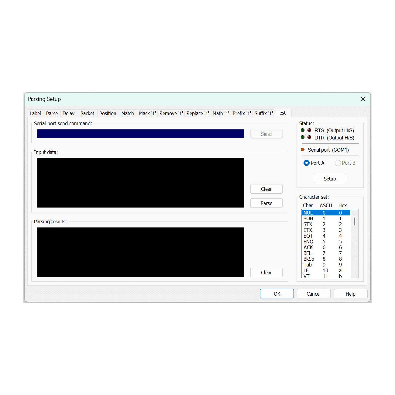 WedgeLink Standard Parsing Test