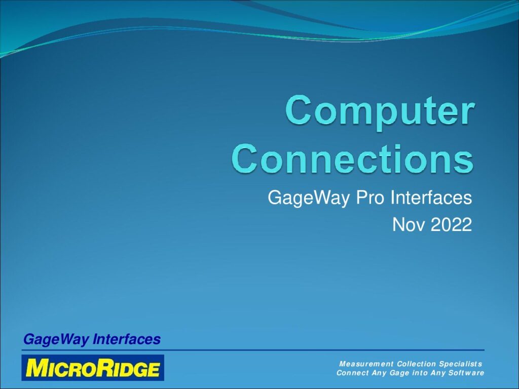 Computer Connection Options