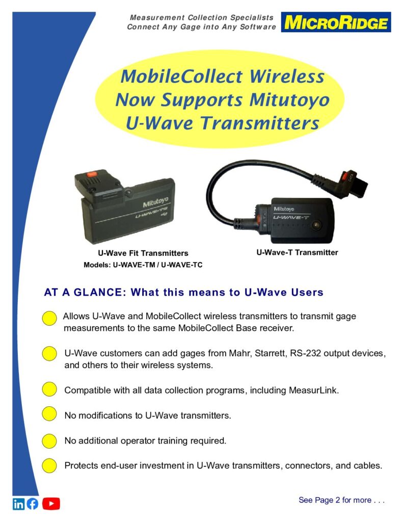 MobileCollect U-Wave Integration