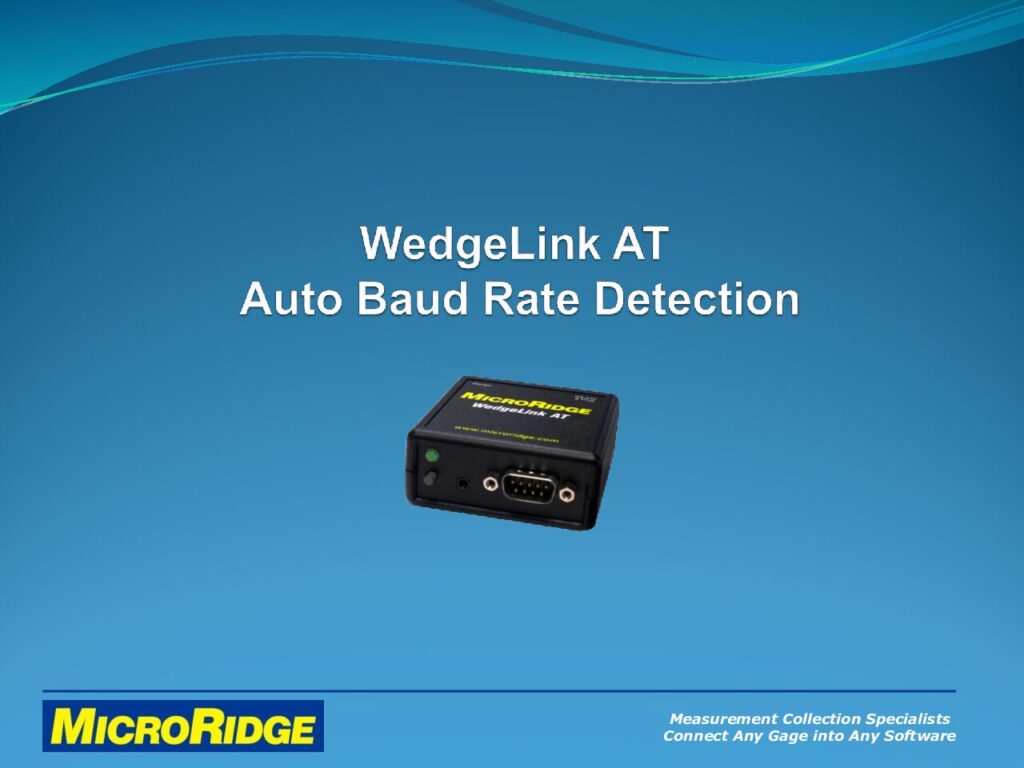 Auto Baud Rate Detection