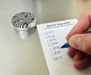 Manually recording measurement data