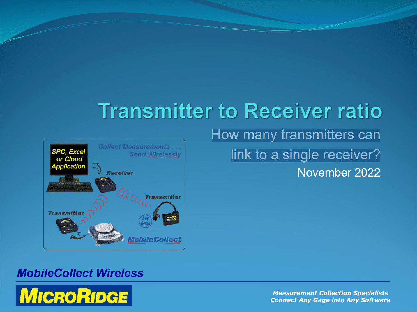 Transmitter to Receiver Ratio